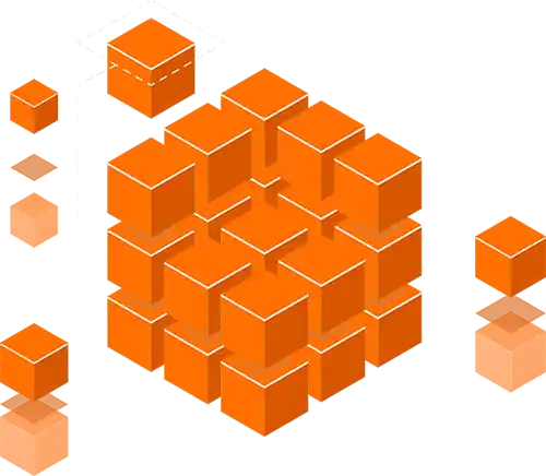 Cub grafic 3D ce reprezintă tehnologia și creativitatea HappyTechy